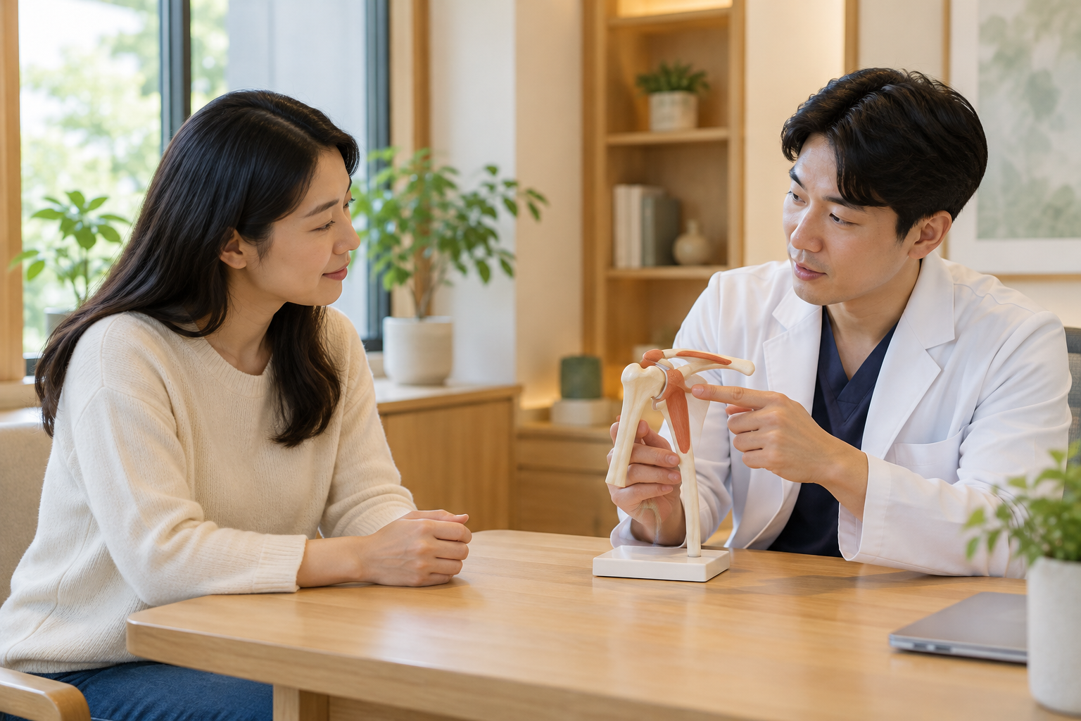 의왕 어깨통증 한의원 — 어깨 상담에 관한 AI 설명용 이미지